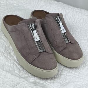 Frye Women's Size 6.5M Pink Suede Slip On Comfort Summer Vacation Mule Shoe